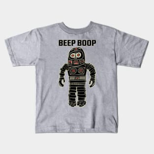 Beep Boop Black Kids T-Shirt